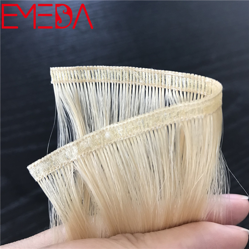 New product band weft best one donor virgin cuticle hair double drawn piano color YJ303